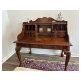 Vintage Chippendale-style Carlton House Desk