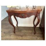 Vintage Louis XV- style Mahogany and Walnut Consol