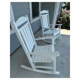 Pair of White Rocking Chairs