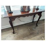Vintage Queen Anne-Style Mahogany Console Table