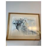 Signed Limited Edition Watercolor Print Titled 'Ma