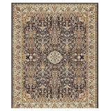 Majestic 'Mocha Ivory Kashan' Traditional Area Rug