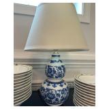 Blue and White Chinoiserie Table Lamp