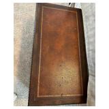 Vintage Two-tier Wood Coffee Table featuring Brown