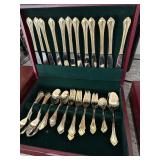 Stainless China Gold Plated Flatware Set