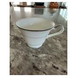 The Cellar White China Set of Plates and Cups