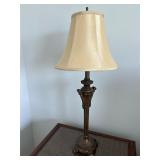 Pair of Antique-style Bronze Resin Table Lamps