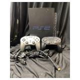 Play Station 2 Console and Controllers