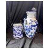 Blue and White Glassware