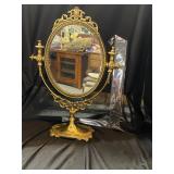 Gold Toned Vanity Mirror