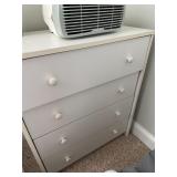 White Dresser with 4 Drawers