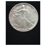 1990 American Silver Eagle 1 oz silver