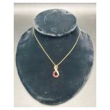 Gold necklace & pendant