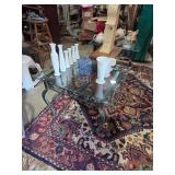 metal and glass tables