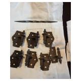 Antique shutter hinges