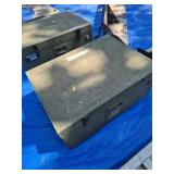 MILITARY STORAGE BOX, ALUM., SAYS RADIO SEVEN UNIT
