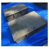 2 METAL BOXES