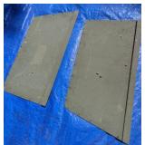2 METAL 1/2 DOORS