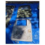 2 FRONT HARD DOORS (ONE GRN, ONE X)