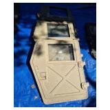 3 REAR HARD DOORS (ONE WITH GOOD GLASS)