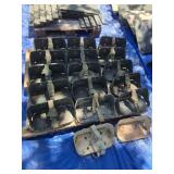 LOT OF FUEL CAN HOLDERS. 17 TOTAL
