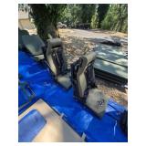 1 PAIR OF AIR FORCE SEATS WITH SHOULDER HARNESS