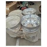ONE LOT OF 8 NEW ACCURIDE ALUMINUIM TRUCK WHEELS