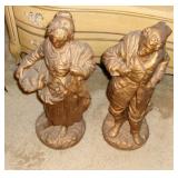 VINTAGE PLASTER FISHER COUPLE