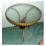 MID CENTURY FRENCH GILT TABLE