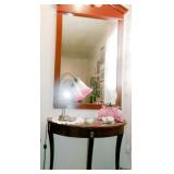 HALL TABLE WITH MIRROR