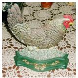 CAST RION CHICKEN DOOR STOP