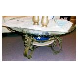 SCALLOPED GLASS COFFE TABLE