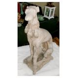 CAST PLASTER DOG