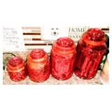 SMITH GLASS CANNISTER SET
