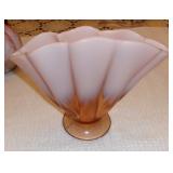 FENTON VELOA ROSE MELON VASE