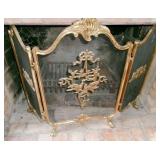 BRASS FIREPLACE SCREEN