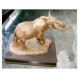 GOLDEN ELEPHANT SCULPTURE BY A J JONES