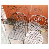 WROUGHT IRON CHAIRS