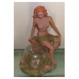 PLASTER ROSE BOWL NUDE