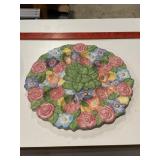 Bella Casa bt Ganz floral egg plate
