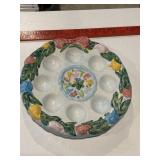 Heavy, happy Easter egg plate