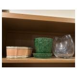 Vintage planters blown glass vase