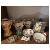 Vases, plates, etc.