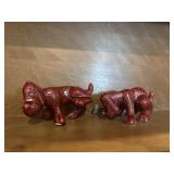 Camark Pottery Grapette Soda Dog Figurines