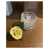 Herend Hungary yellow rose-4 Heinrich Hoffman
