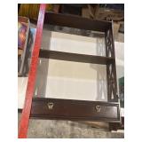 Walnut knickknack shelf