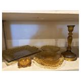 Amber glass lot
