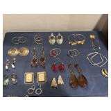 19 pair pierced earrings