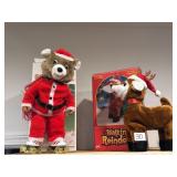 NIB Christmas, rollerskating bear, and walking