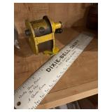 Dixie Bell dairy ruler/vintage pencil sharpener